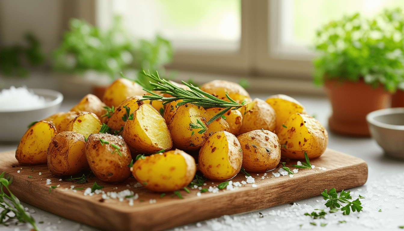 découvrez notre délicieuse recette de pommes de terre grenailles au four, croustillantes à l'extérieur et fondantes à l'intérieur. parfaites en accompagnement ou en plat principal, elles sauront ravir vos papilles. faciles à préparer et idéales pour un repas convivial, ces petites pommes de terre sont assaisonnées avec adresse pour sublimer leur saveur naturelle.