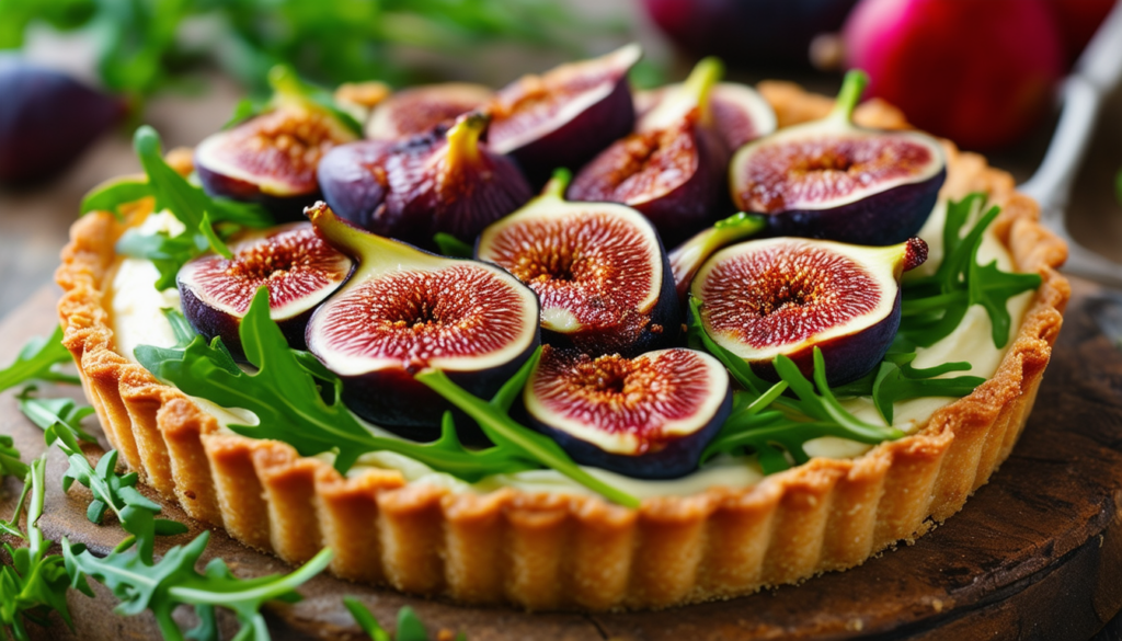 découvrez une délicieuse tarte aux figues rôties et fromage de chèvre, alliant la douceur des fruits à la richesse crémeuse du fromage. parfaite pour une entrée ou un plat principal, cette recette raffinée ravira vos papilles et impressionnera vos invités.