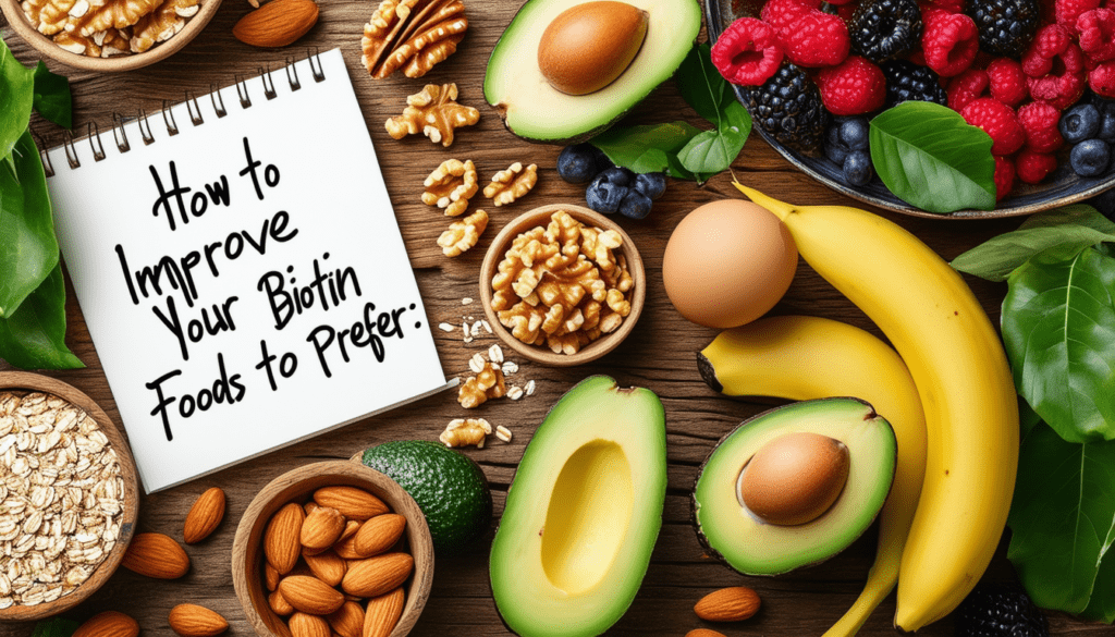 découvrez nos conseils pratiques pour améliorer votre apport en biotine grâce à une sélection d'aliments riches en cette vitamine cruciale. apprenez quelles sources alimentaires privilégier pour renforcer vos cheveux, votre peau et vos ongles.
