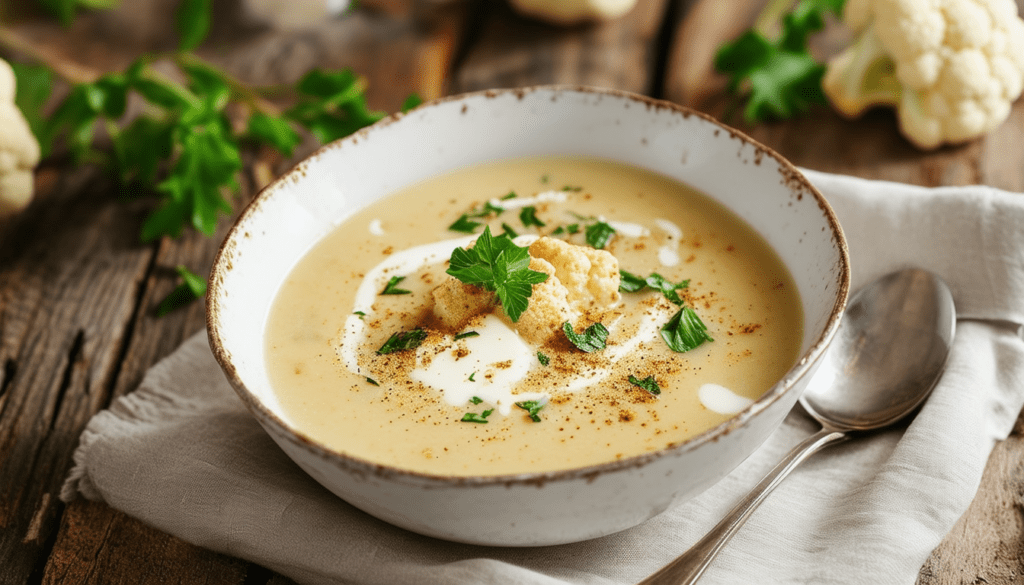 découvrez notre délicieuse recette de potage à la du barry, une soupe veloutée à base de chou-fleur et de crème, parfaite pour réchauffer vos soirées. alliant tradition et finesse, ce plat saura séduire vos papilles avec sa texture onctueuse et son goût savoureux.