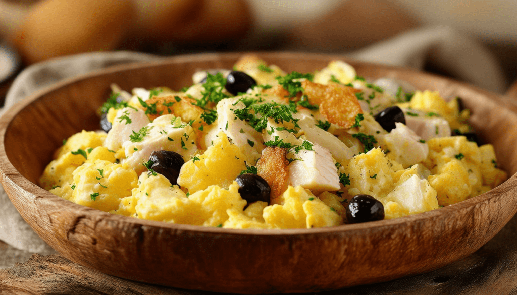 découvrez la recette traditionnelle du bacalhau à bras, un plat savoureux à base de morue émiettée, d'œufs, d'oignons et de pommes de terre. idéal pour surprendre vos invités avec une touche portugaise à votre table.