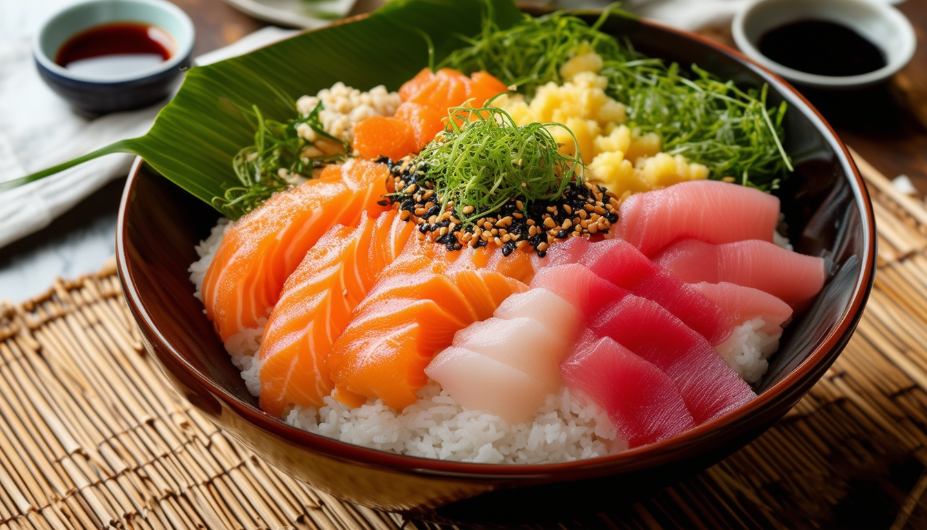 découvrez notre délicieuse recette de chirashi, un plat japonais coloré et savoureux. apprenez à préparer ce mélange de riz vinaigré surmonté de poissons frais et de légumes croquants, parfait pour un repas convivial et équilibré.