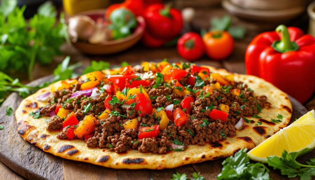 découvrez notre délicieuse recette de lahmacun, une fine galette turque garnie de viande hachée, légumes et épices. apprenez à préparer ce plat savoureux en un rien de temps et régalez vos convives avec cette spécialité orientale facile à réaliser chez vous.