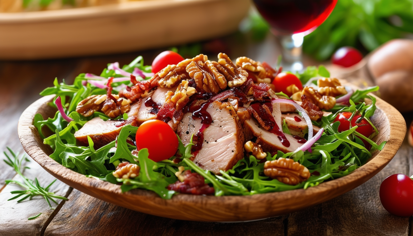 découvrez la recette authentique de la salade périgourdine, un délice du foie gras, des noix et des ingrédients frais. préparez ce plat savoureux, parfait pour une entrée raffinée ou un repas estival, et plongez dans les saveurs riches du périgord!