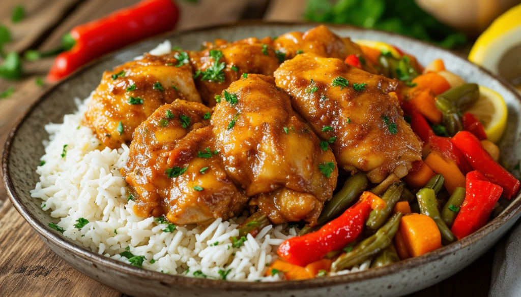 découvrez notre délicieuse recette de yassa poulet, un plat emblématique de la cuisine sénégalaise. apprenez à mariner le poulet dans des citrons, des oignons et des épices pour un repas savoureux qui séduira vos papilles. idéal pour un dîner en famille ou entre amis, le yassa poulet est un véritable voyage culinaire!