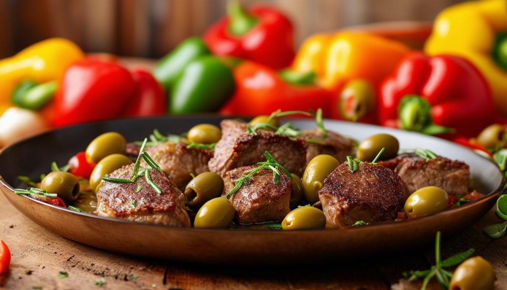 découvrez notre savoureux sauté de veau aux olives, une recette traditionnelle française alliant tendreté du veau et saveurs méditerranéennes. parfait pour un repas convivial en famille ou entre amis.