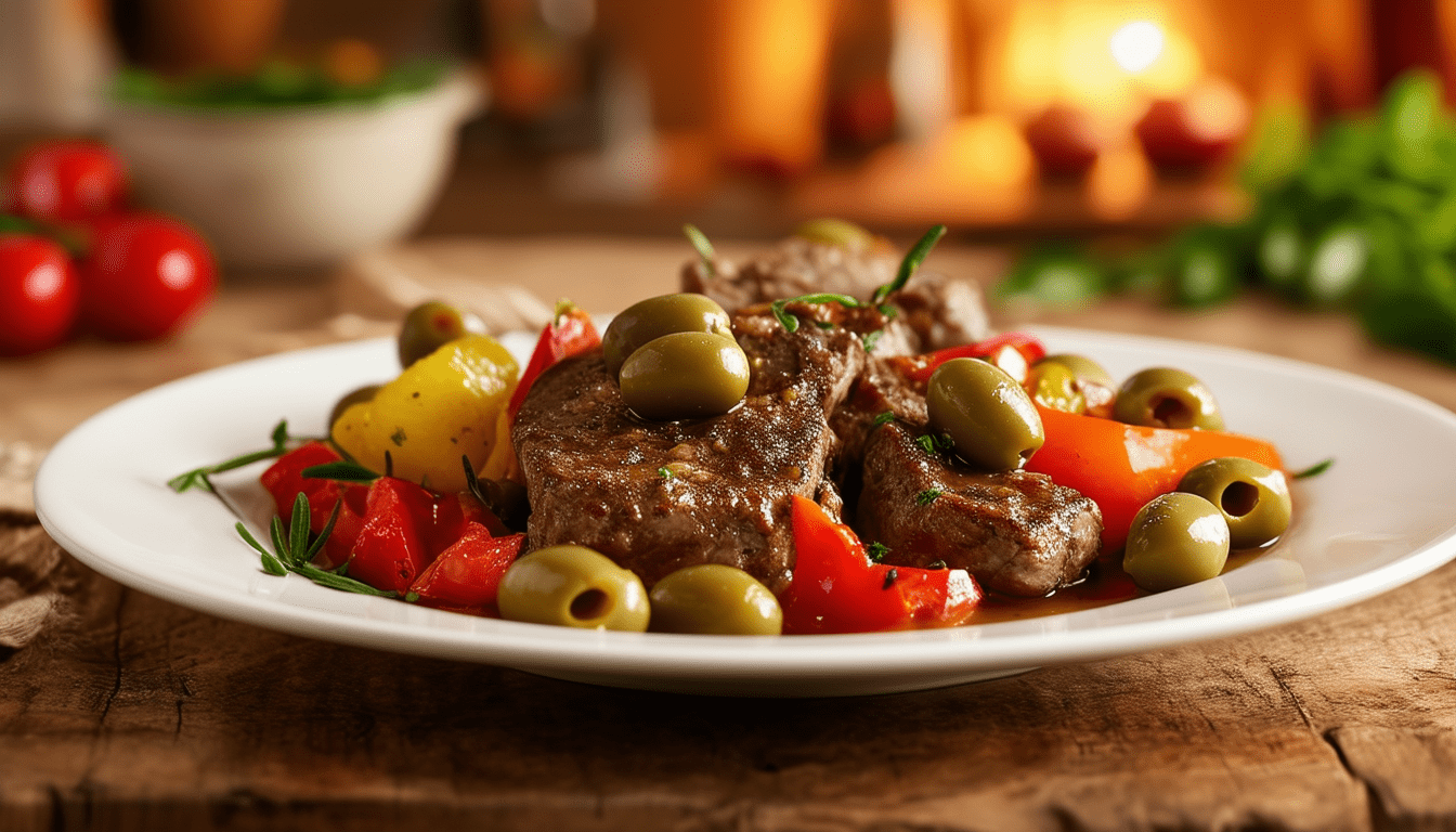 découvrez un délicieux sauté de veau aux olives, un plat savoureux qui allie tendreté de la viande et le goût caractéristique des olives. parfait pour un repas en famille ou entre amis, cette recette vous transportera en méditerranée avec ses arômes envoûtants. facile à préparer, elle fera le bonheur des gourmets en quête de nouvelles saveurs.
