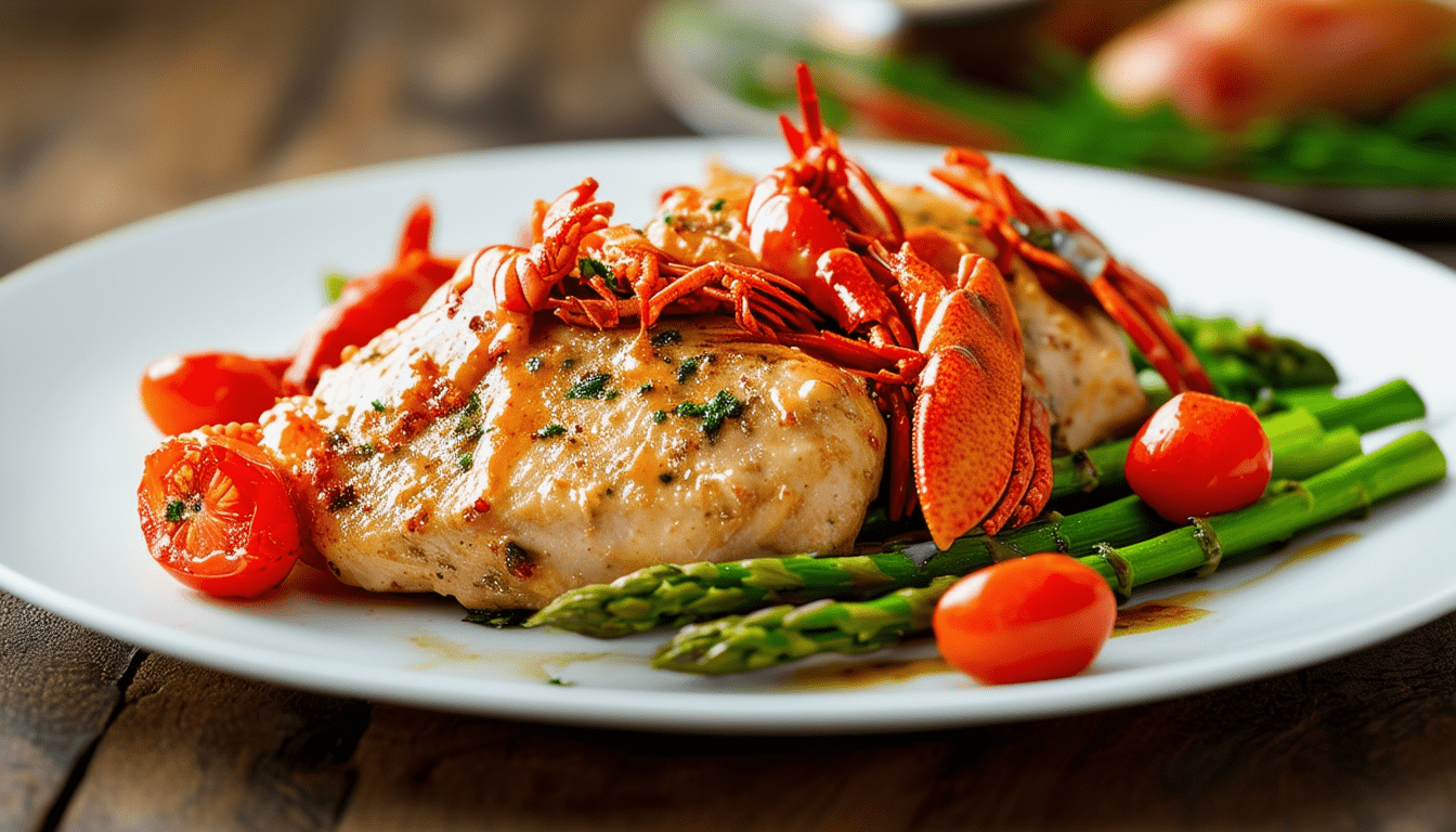 découvrez une délicieuse recette de poulet aux écrevisses, alliant tendreté du poulet et saveurs marines. parfait pour un repas gourmet, ce plat savoureux émerveillera vos convives avec son mélange unique d'ingrédients raffinés. idéal pour vos soirées spéciales ou pour impressionner votre famille.