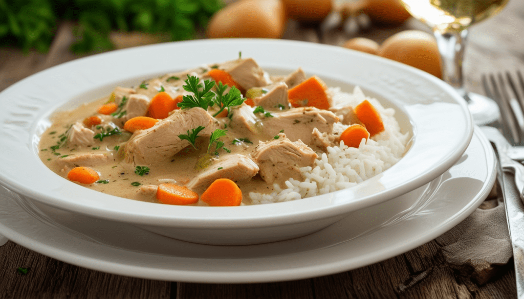 découvrez notre délicieuse recette de blanquette de dinde, un plat réconfortant et savoureux qui ravira toute la famille. suivez nos instructions simples pour préparer ce classique de la cuisine française, accompagné de légumes tendres et d'une sauce crémeuse. idéal pour un repas convivial !