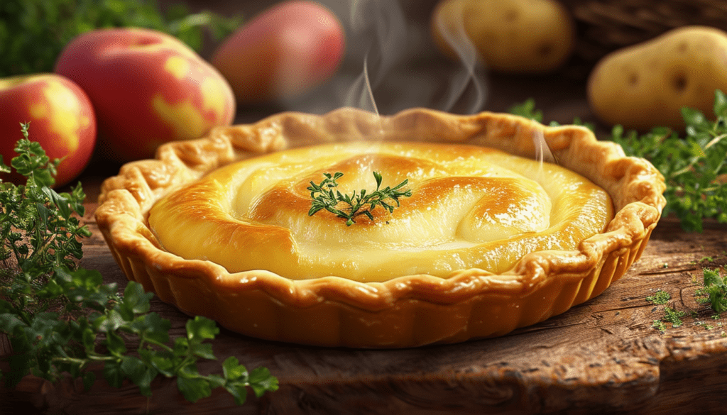 découvrez notre délicieuse recette de pâté aux pommes de terre, un plat savoureux qui allie la douceur des pommes de terre à une pâte croustillante, parfait pour les repas en famille ou entre amis. un vrai délice à savourer !