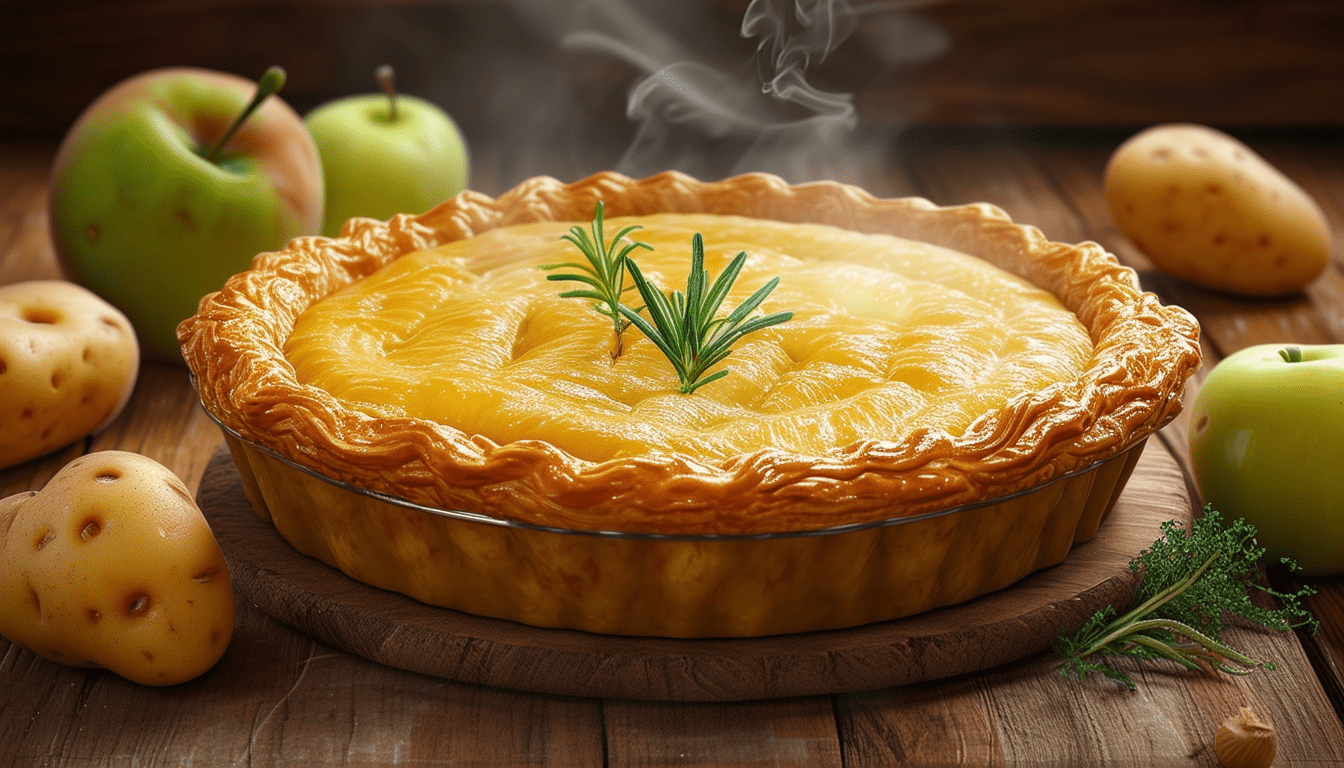 découvrez notre savoureux pâté aux pommes de terre, une délicieuse recette alliant une pâte dorée et croustillante à une garniture onctueuse de pommes de terre et d'épices. parfait pour un repas réconfortant en famille ou entre amis!