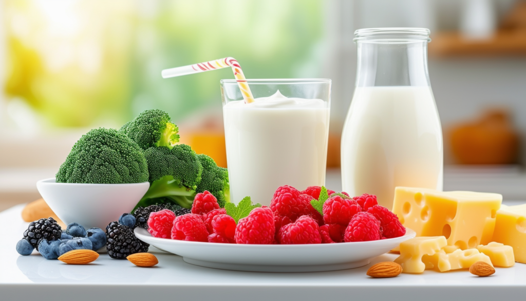 découvrez les meilleurs aliments riches en calcium pour les enfants afin de renforcer leur santé osseuse. apprenez comment intégrer ces nutriments essentiels dans leur alimentation quotidienne avec des conseils pratiques et des idées de recettes.