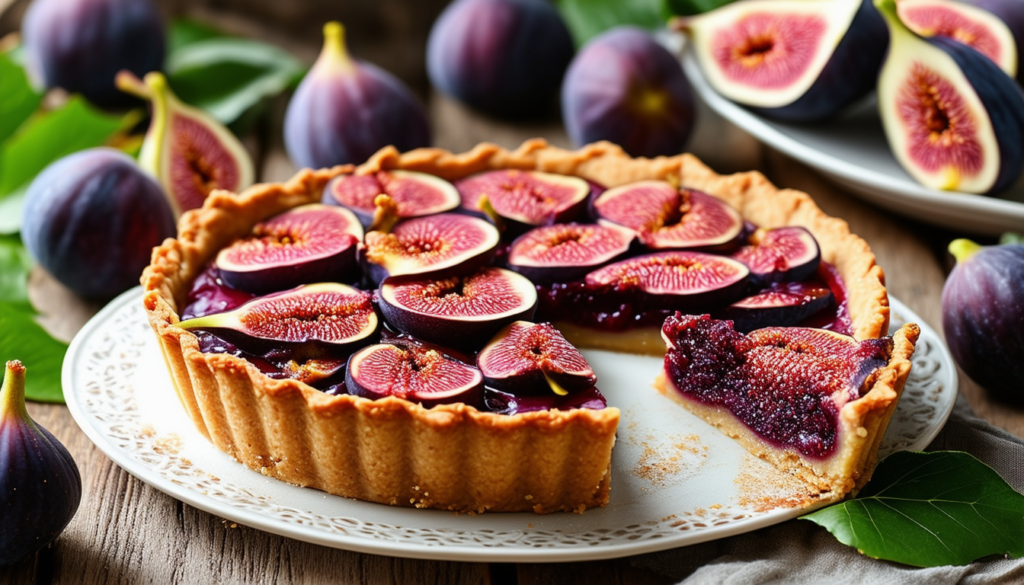 découvrez notre délicieuse recette de tarte aux figues, un dessert savoureux et facile à préparer. parfait pour sublimer vos repas de saison, cette tarte allie le goût sucré et légèrement acidulé des figues fraîches à une pâte croustillante. régalez vos convives avec cette création gourmande qui met en avant les saveurs authentiques des fruits de saison !
