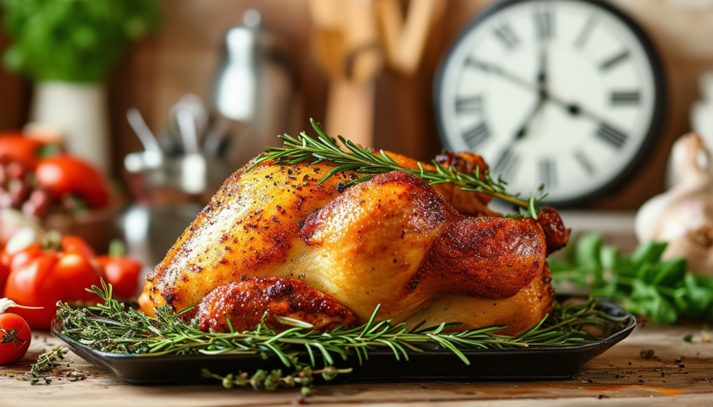 découvrez les temps de cuisson idéaux pour préparer un poulet tendre et savoureux. que ce soit au four, à la poêle ou au barbecue, apprenez les astuces pour maîtriser la cuisson du poulet et régaler vos convives.