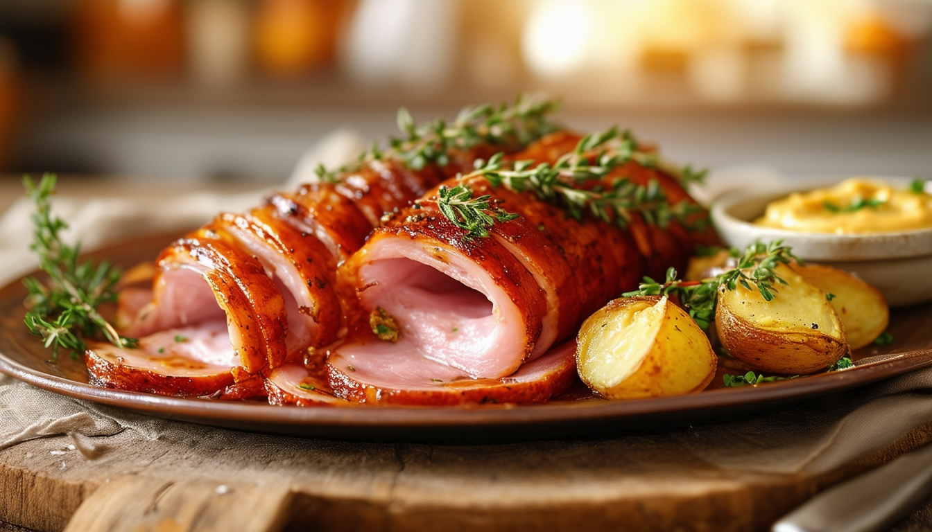 découvrez le savoureux jambon à la chablisienne, une spécialité régionale délicatement assaisonnée, idéale pour vos plats festifs. savourez son goût authentique et raffiné, qui ravira les amateurs de charcuterie.