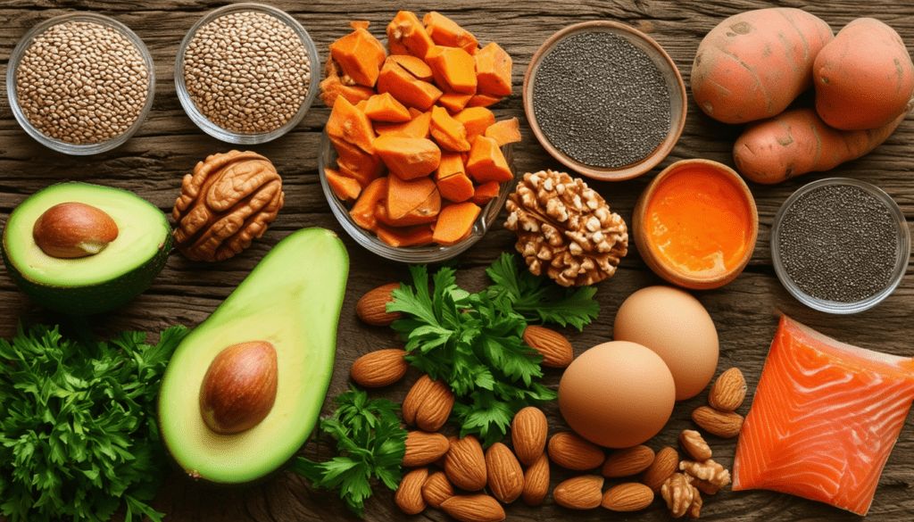 découvrez les meilleurs aliments pour booster votre apport en vitamine b7, indispensable pour la santé de votre peau et de vos cheveux. apprenez à intégrer ces super-aliments dans votre alimentation quotidienne pour un teint éclatant et des cheveux forts.