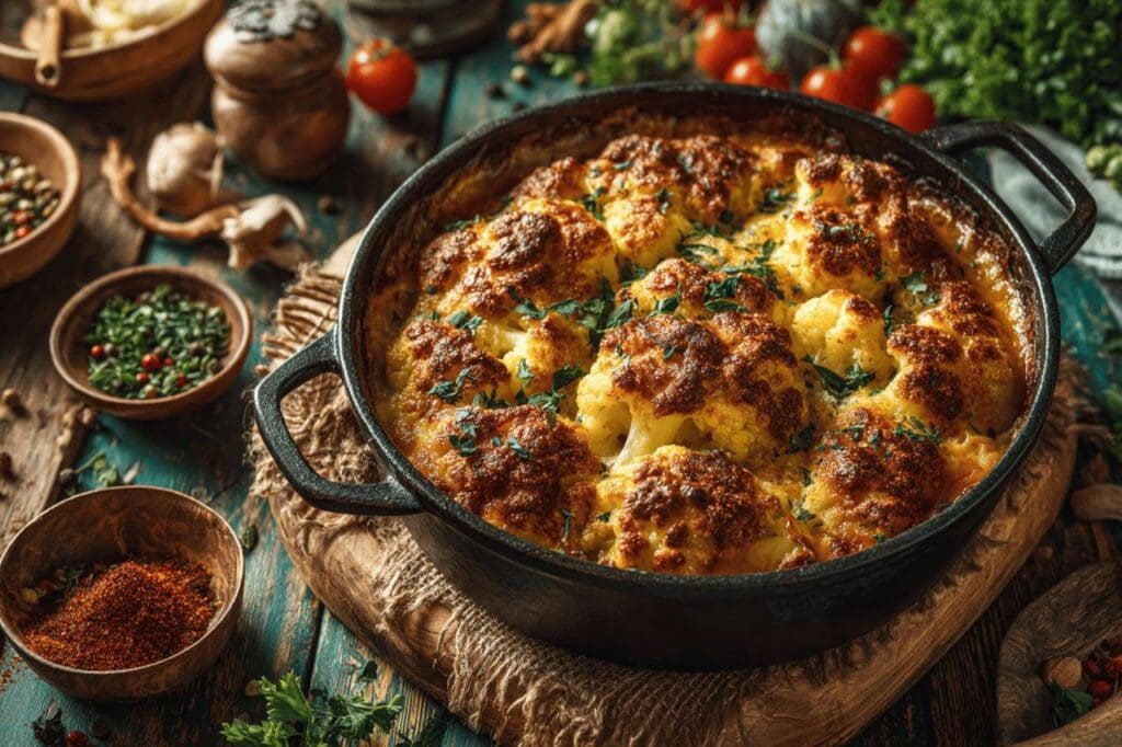 Gratin de chou-fleur facile et savoureux au four