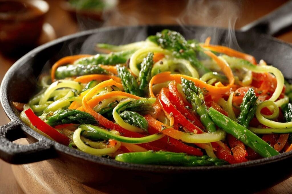 Julienne de légumes à la poêle : simple et savoureuse