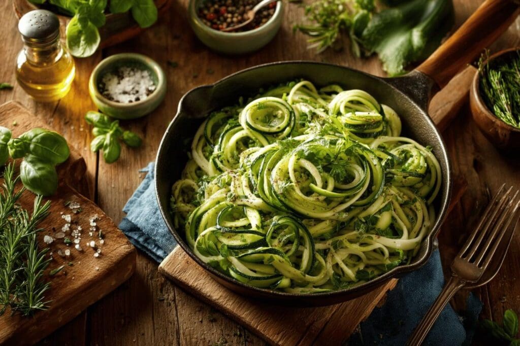Pâtes aux courgettes : facile, rapide et savoureux