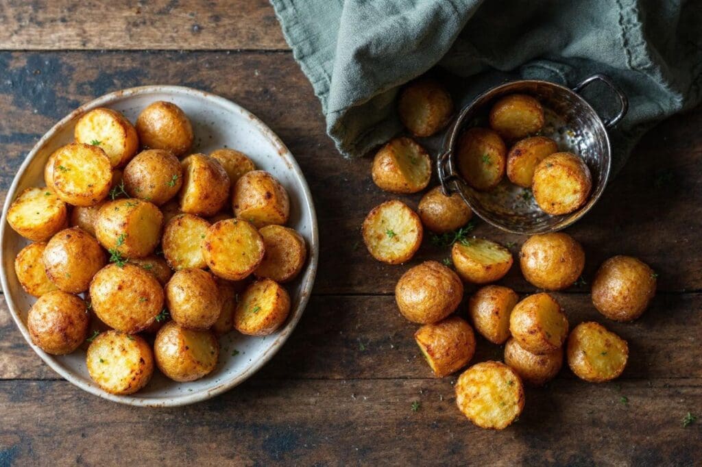 Pommes de terre au four croustillantes et fondantes