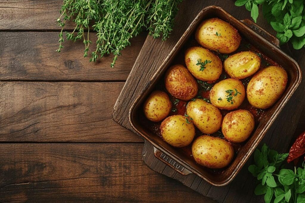Pommes de terre au four croustillantes et fondantes