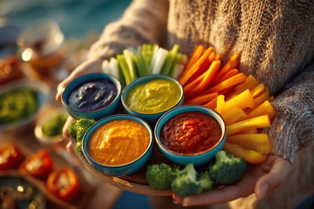 Sauces apéro faciles pour vos légumes croquants