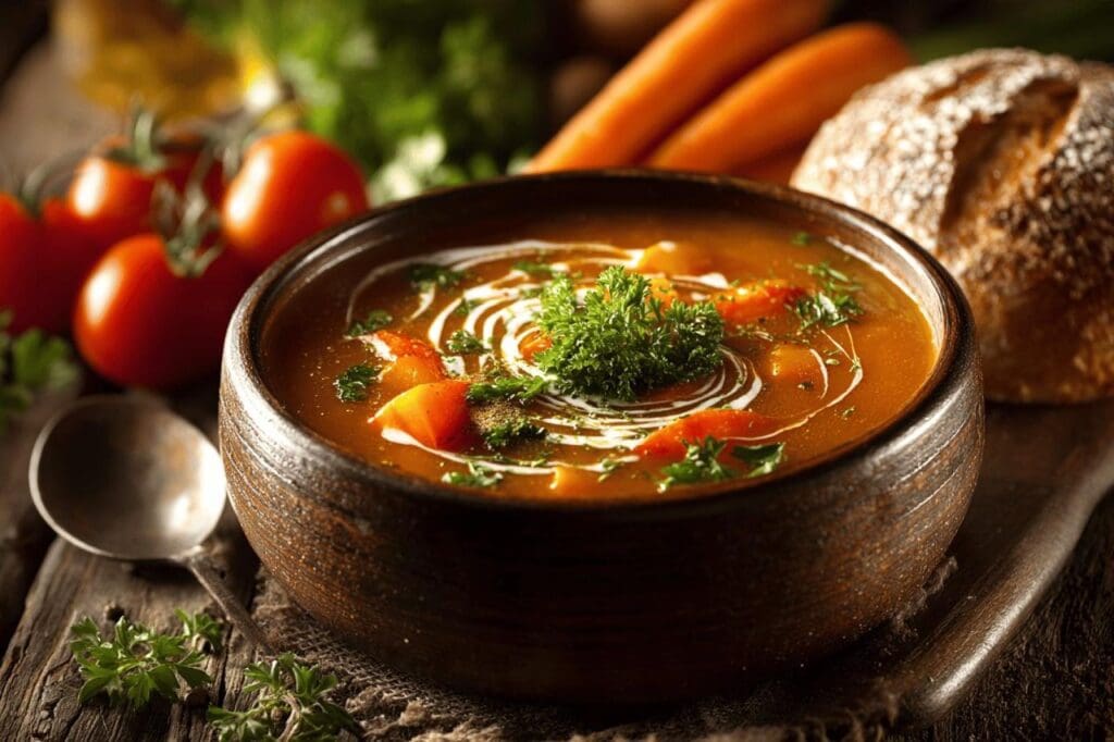Soupe de légumes au Thermomix : rapide et savoureuse