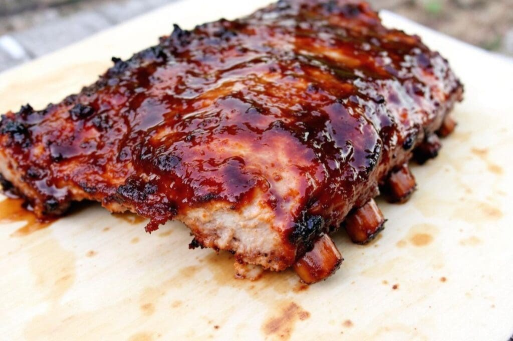 Travers de porc fondants au miel ou au barbecue